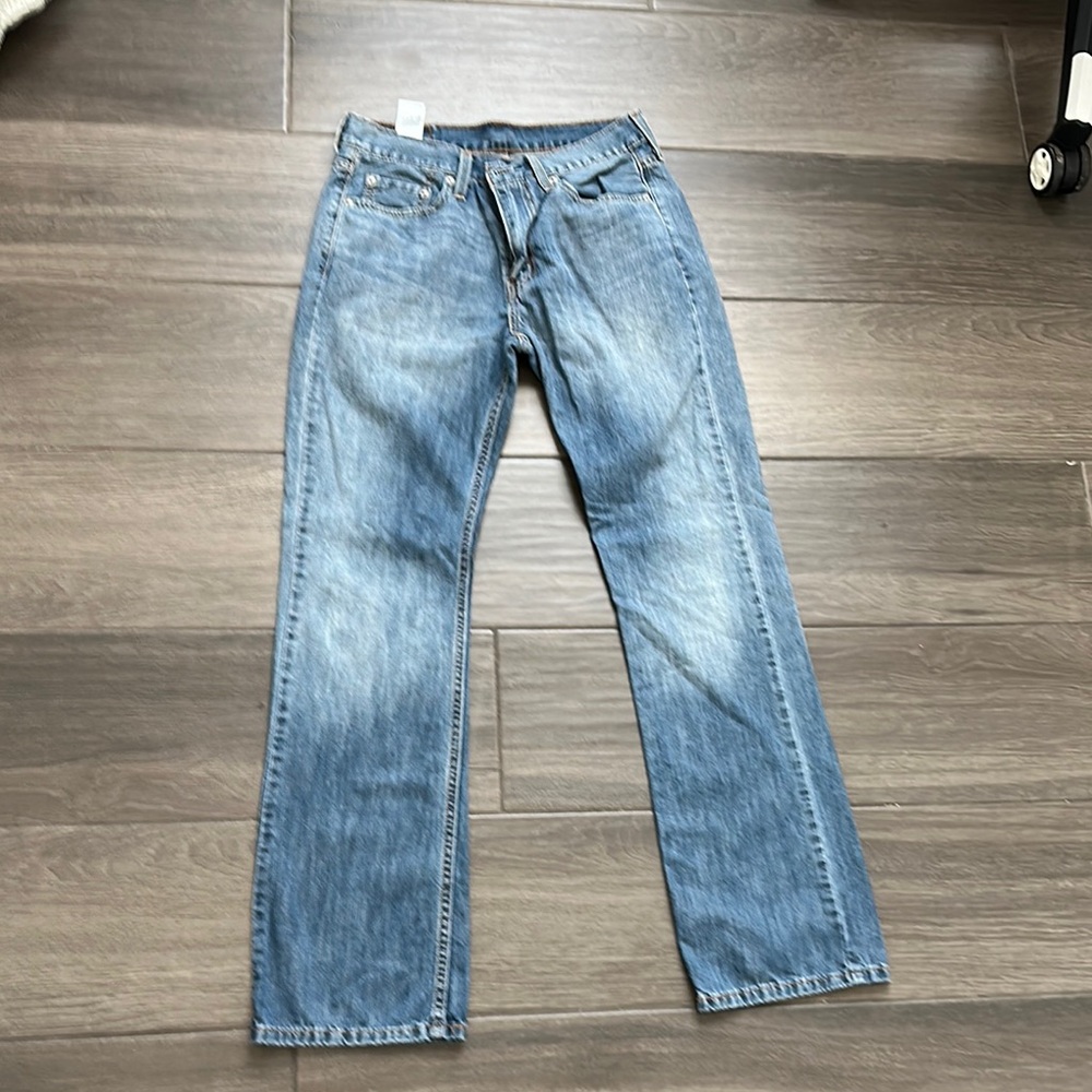 Levi's Blue Straight Jeans 527 Classic Denim 29x32 - Picture 3 of 3
